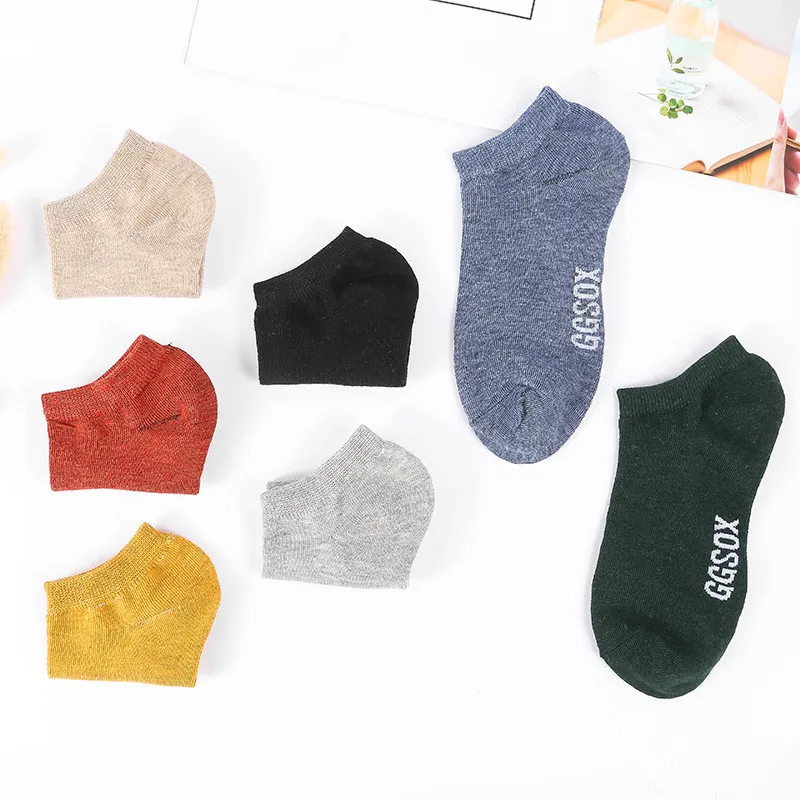 10 Pieces = 5 Pairs Women Invisible Cotton Sock Slippers Lady Female Summer Casual Fashion Soft Short Ankle Shallow Mouth Socks