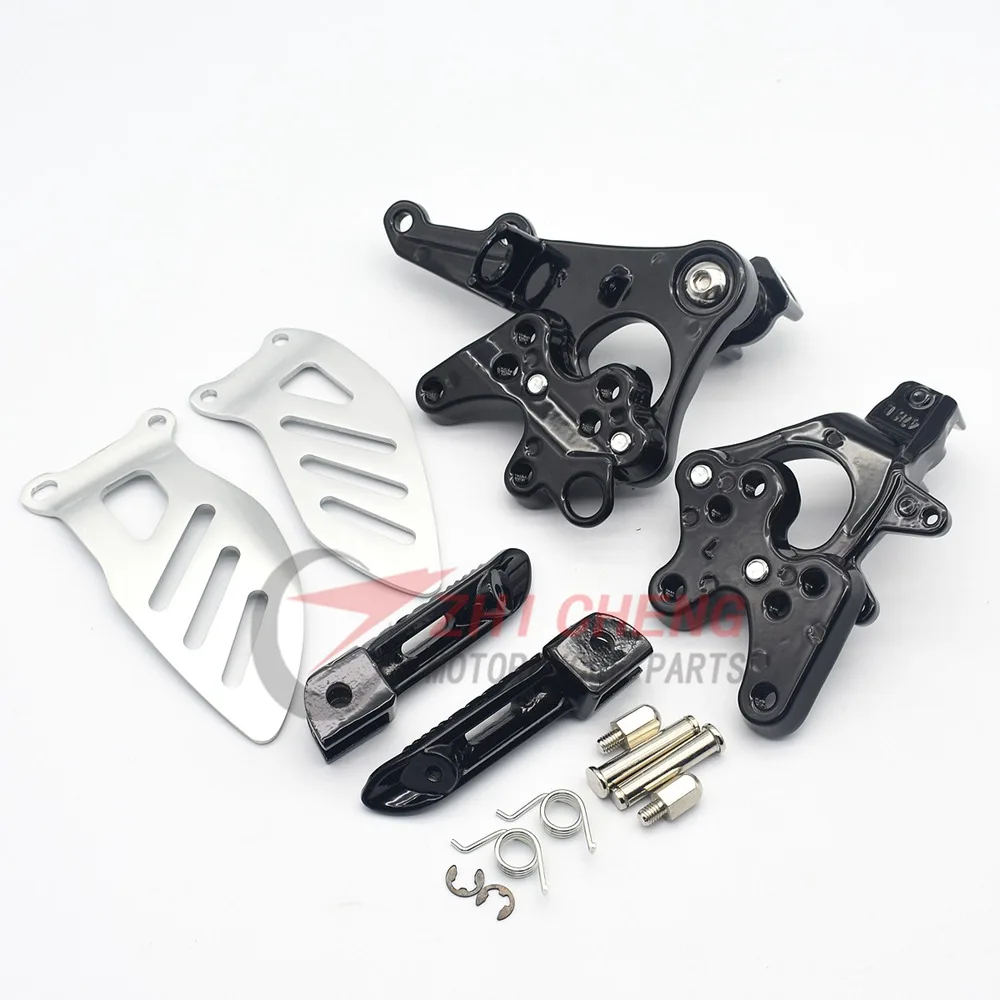 Motorcycle Front Footpegs Foot Pegs Footrest Pedals Bracket For GSXR600 GSXR750 2011-2018 GSXR1000 2009-2017 GSXR 600 750 1000