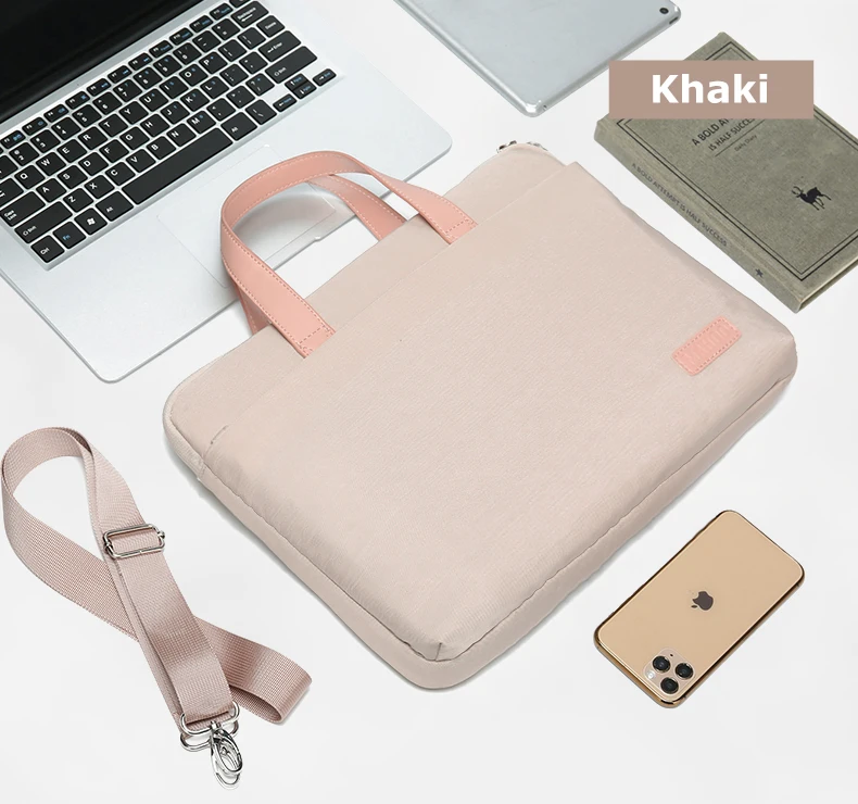 Laptop-Hülle für 13,3 14 15,6 Zoll, MacBook Air Pro 16, Notebook-Hülle, HP, Huawei, Lenovo, Dell, Handtasche, Schulter-Aktentaschen – Detail 11