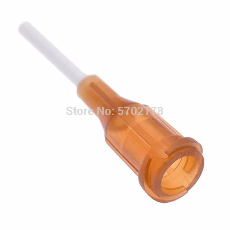 Seringa misturada de plástico com agulhas, acessório de plástico diy com ponta flexível para distribuição de cola, 14-25ga, 120 peças
