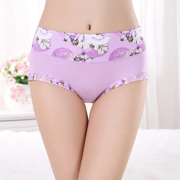 5 Teile/los frauen Höschen Drucken Unterwäsche Weiche Höschen Atem Briefs Mädchen Floral Panty Sexy Wäsche Unterhose Für Weibliche – Detail 5