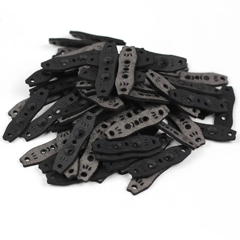 20pcs Artificial Leather Pocket 42mm 44mm 46mm 48mm 50mm Mircofiber Slingshot Pouches for Slingshots Hunting Shooting Catapults