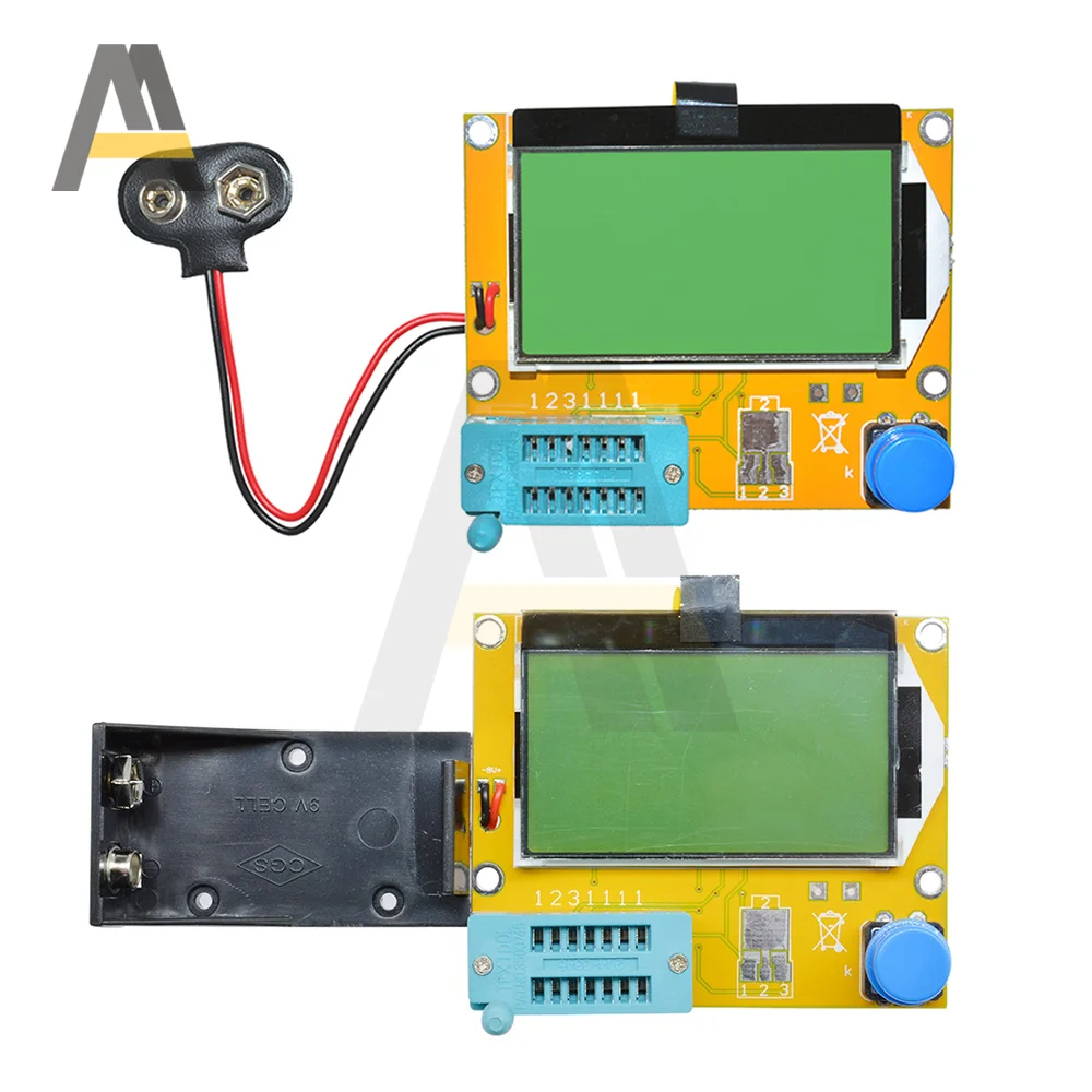 Mega328 medidor transistor tester triode diodo capacitância digital v2.68 mos/pnp/npn lcr lcd testador de tela