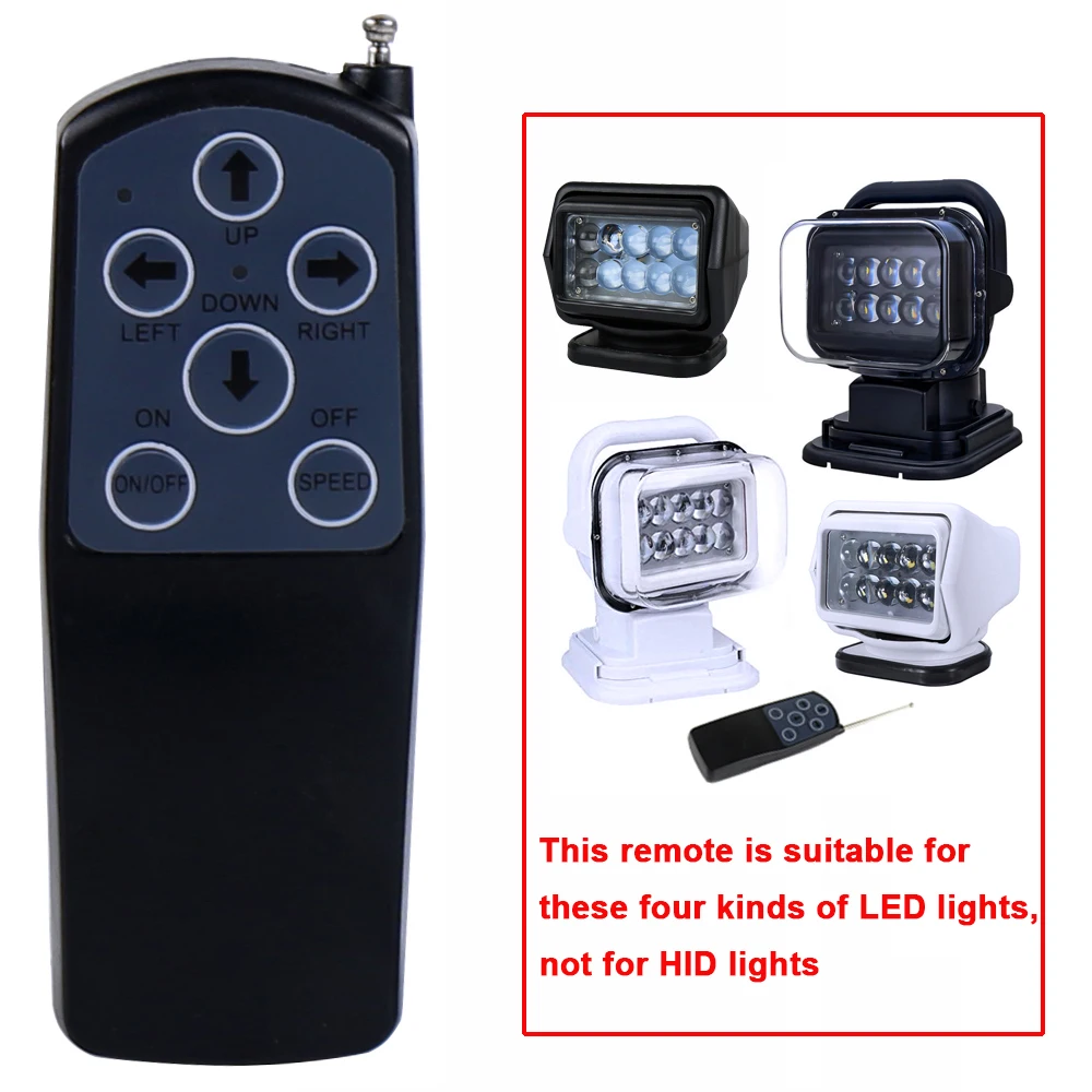 Remote controller for our car\'s ship\'s 45w to 60w led search light 1 pcs not include battery you can buy batteries in your local