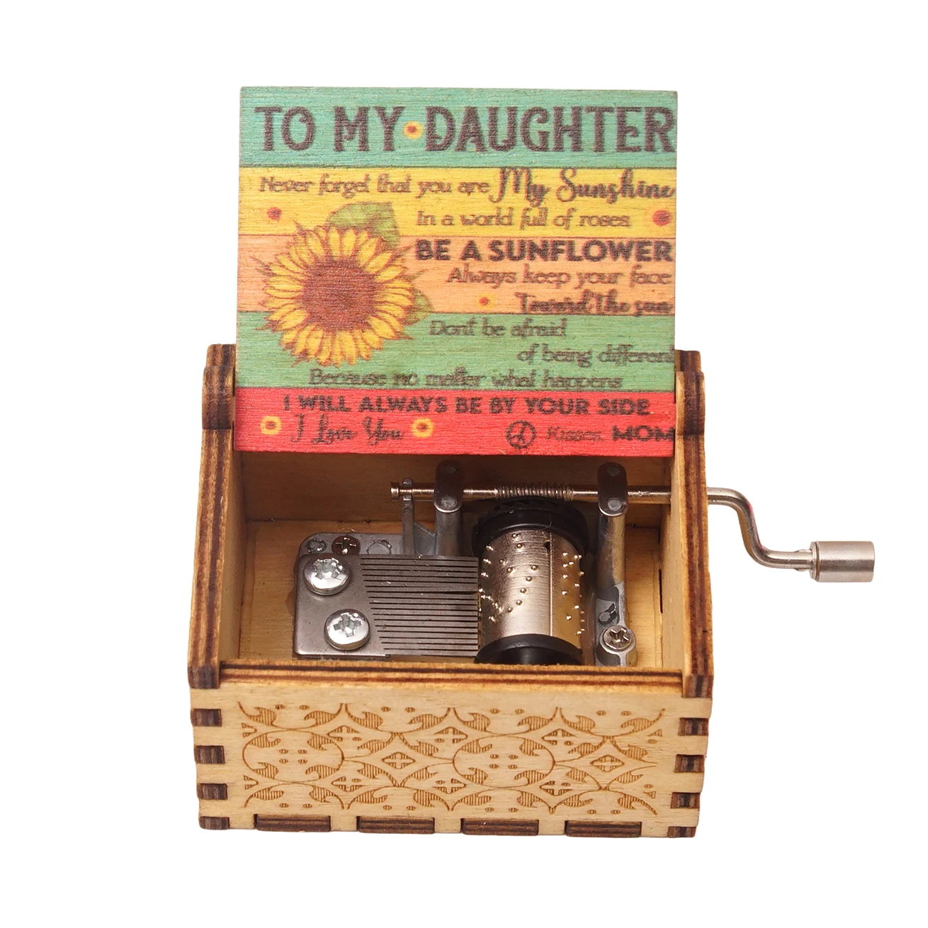 New handcranked music box, you are my sun theme song \Love Dad, Love Mom, Love Daughter, Love Wife\ Christmas Gift Birthday Gift