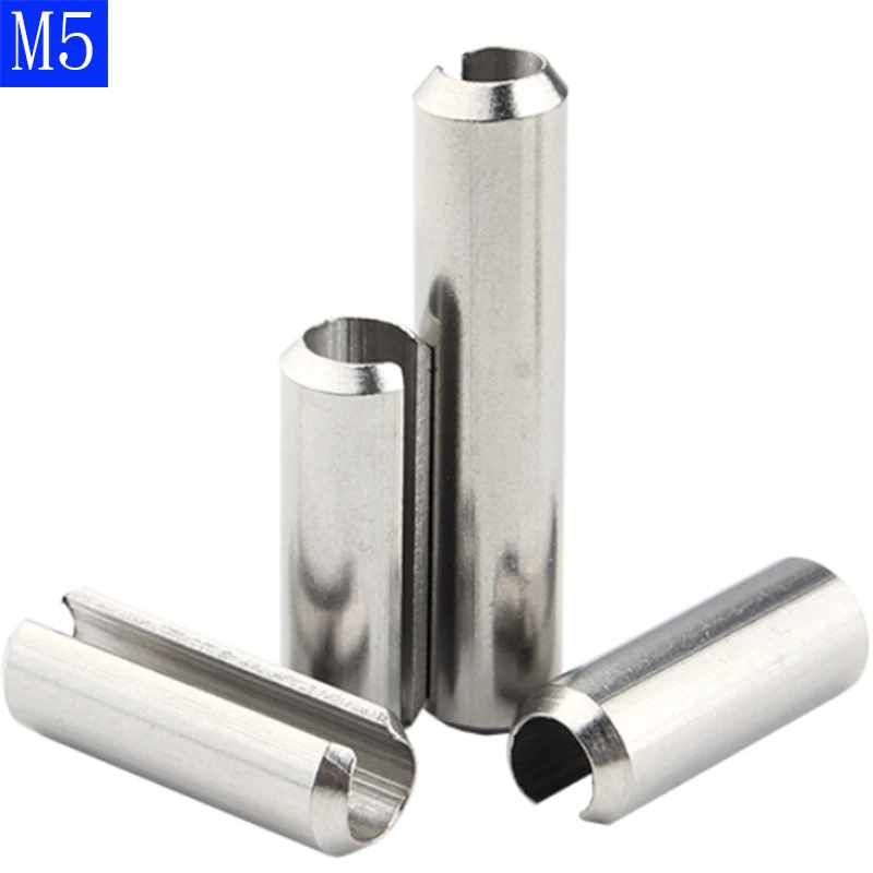 M5 304 stainless steel Spring Type Straight Pins Slotted Split Dowel Sellock