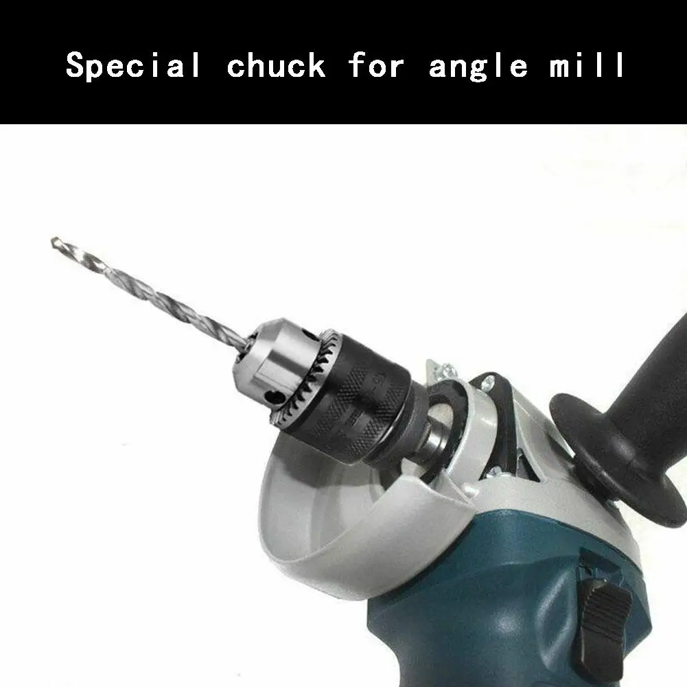 Electric Drill Chuck Angle Grinder Drill Chuck with Chuck Key Self-locking Iron Collet Electric Accessories