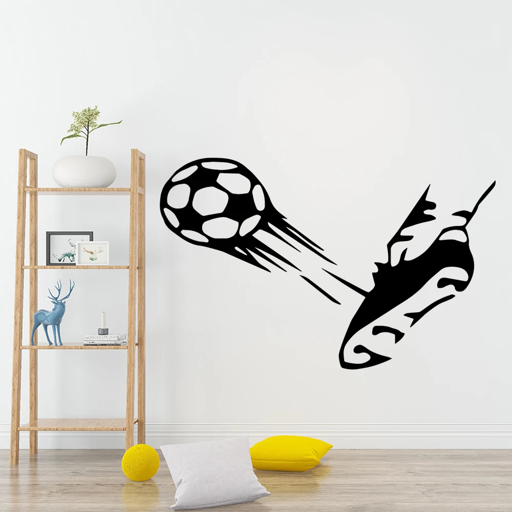 New Design Football Vinyl Wall Sticker Art Decal For Living Room Decor Wallpaper Kids Room Decoration Art Decals