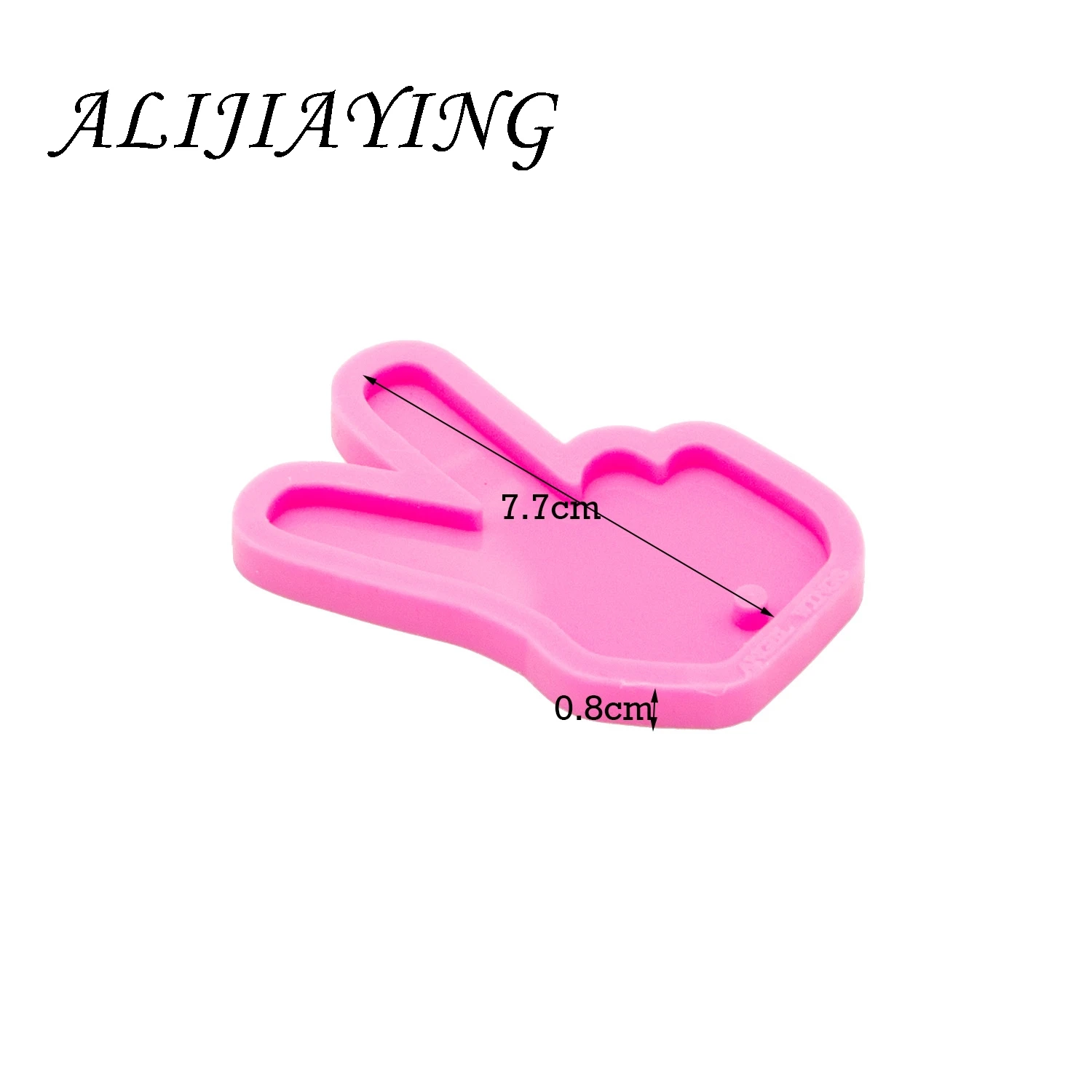 DY0118 Shiny Hand I Love You Sign Language Silicone Mould Resin Craft DIY Epoxy Making Jewelry Keychain Molds