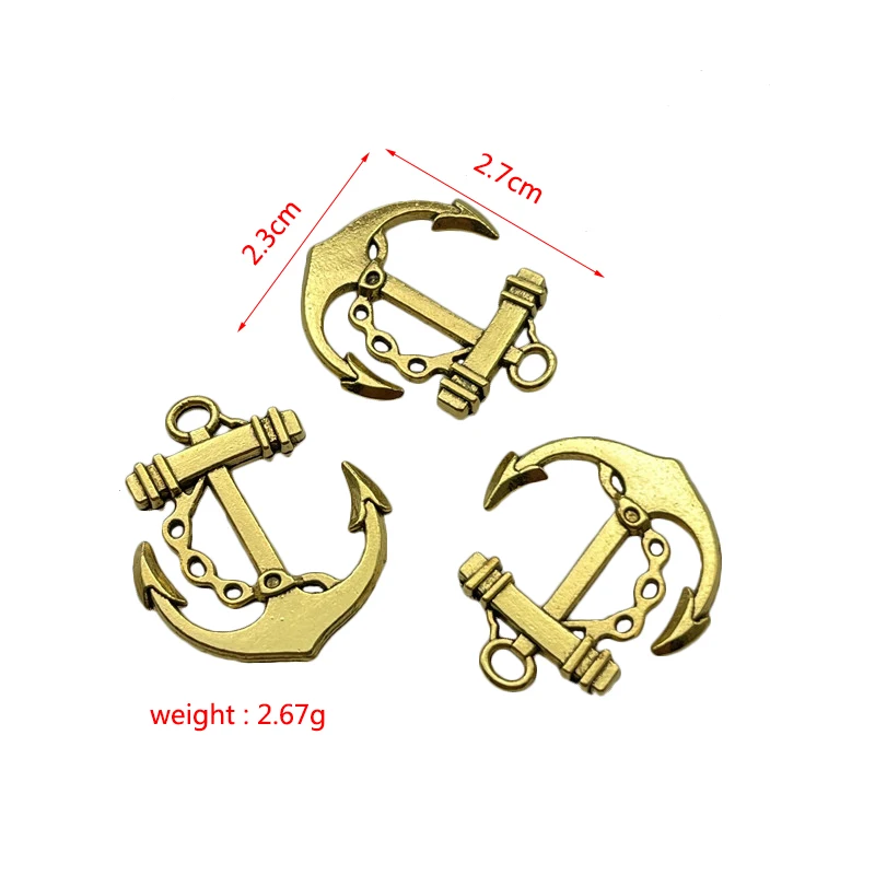 JunKang  Zinc Alloy Amulet Anchors Rope Sea Charm Pendant DIY Handmade Necklace Bracelet Jewelry Findings Accessories Making