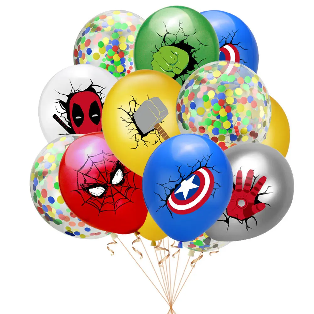 10 pezzi Disney Party Palloncini Spider Super Hero Palloncino in lattice Baby Shower Decorazioni per feste di compleanno Forniture Regali giocattolo per bambini