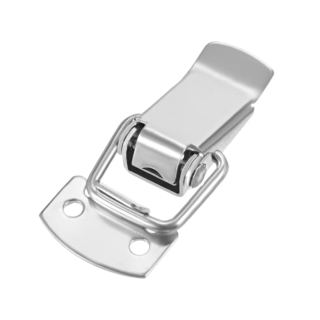 uxcell 2 pcs 304 Stainless Steel Spring Loaded Toggle Case Box Chest Trunk Latch Catches Hasps Clamps, 49mm Overall Length