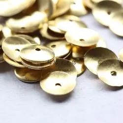 DIY Supply-100 Pieces Solid Raw Brass Finding Bead Caps-8mm (499C)