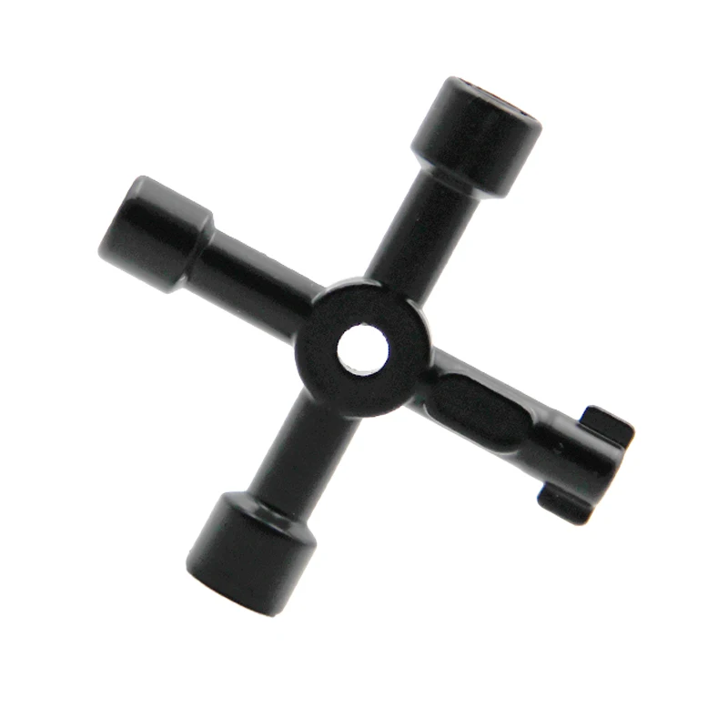 Destornillador de mano portátil 4 en 1, combinación de enchufe, color negro