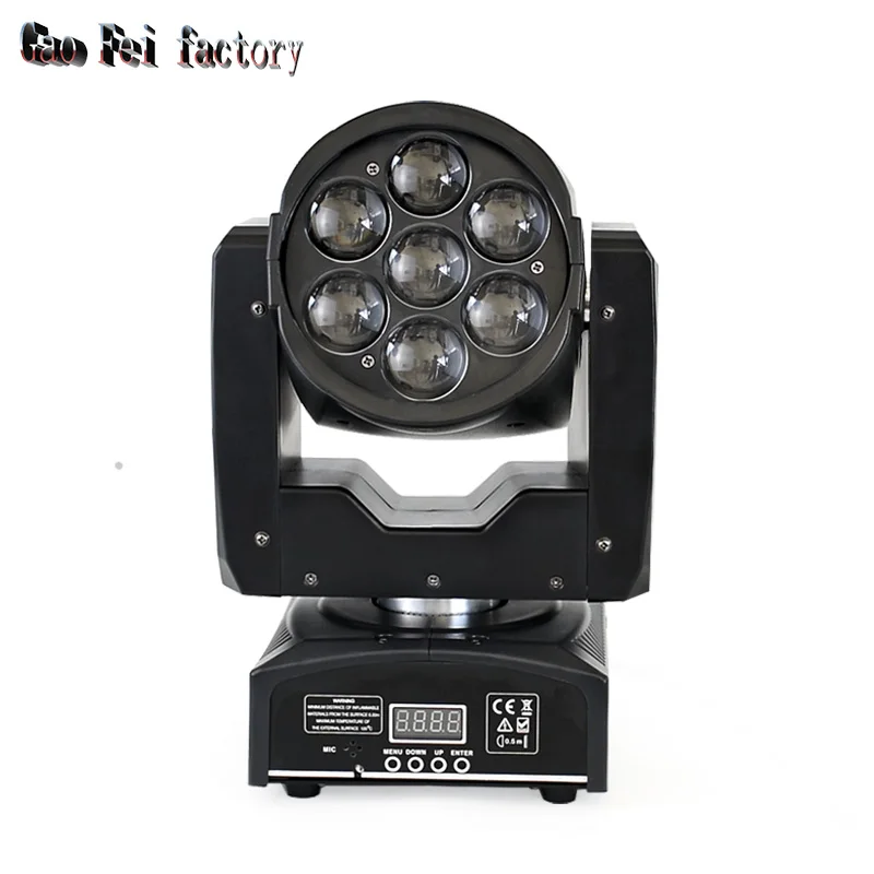 Imagem -02 - Bee Eye Moving Head Led Mobile Lamp Zoom Wash Dmx Stage Light dj Disco Lyre Beam Rgbw 7x12w Rgbw 4in 1