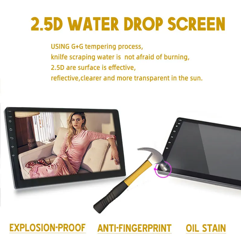 

2 Din GPS Reversing image Bluetooth WiFi FM radio 9 inch car radio Mirror Link