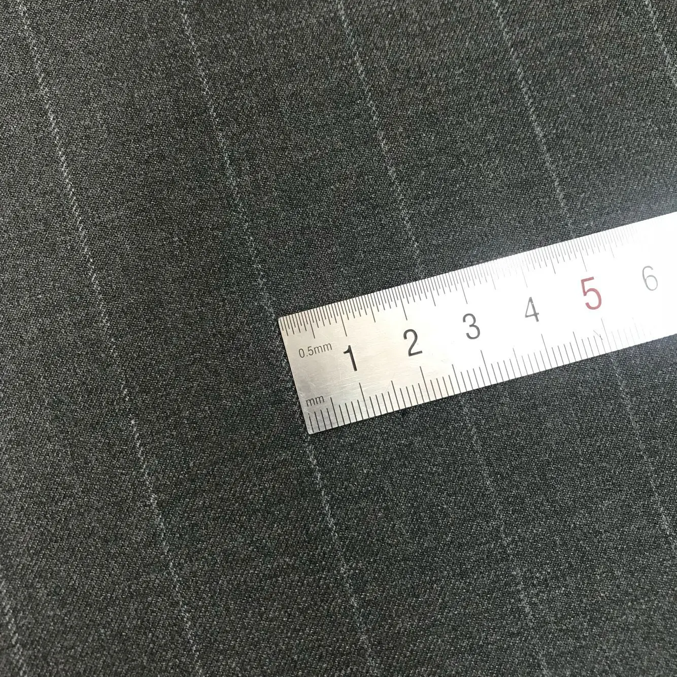 Suit Fabric Tr Strip Elastic Strip Shuttle Woolen Fabric Fabric Uniform Fabric Vertical Stripe Spring and Autumn Suit