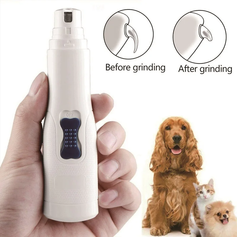 Electric Pet Nail Grinder Pet Nail Claw Cutter Dog Grooming Trimmer Cat Pet Claw Nail Clipper Supplies