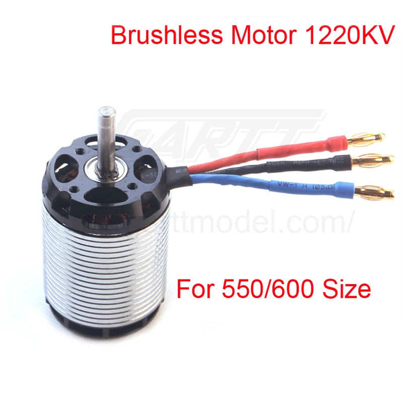 GARTT 1220KV 2100w 6S Brushless Motor For Trex 550 / 600 RC Helicopter