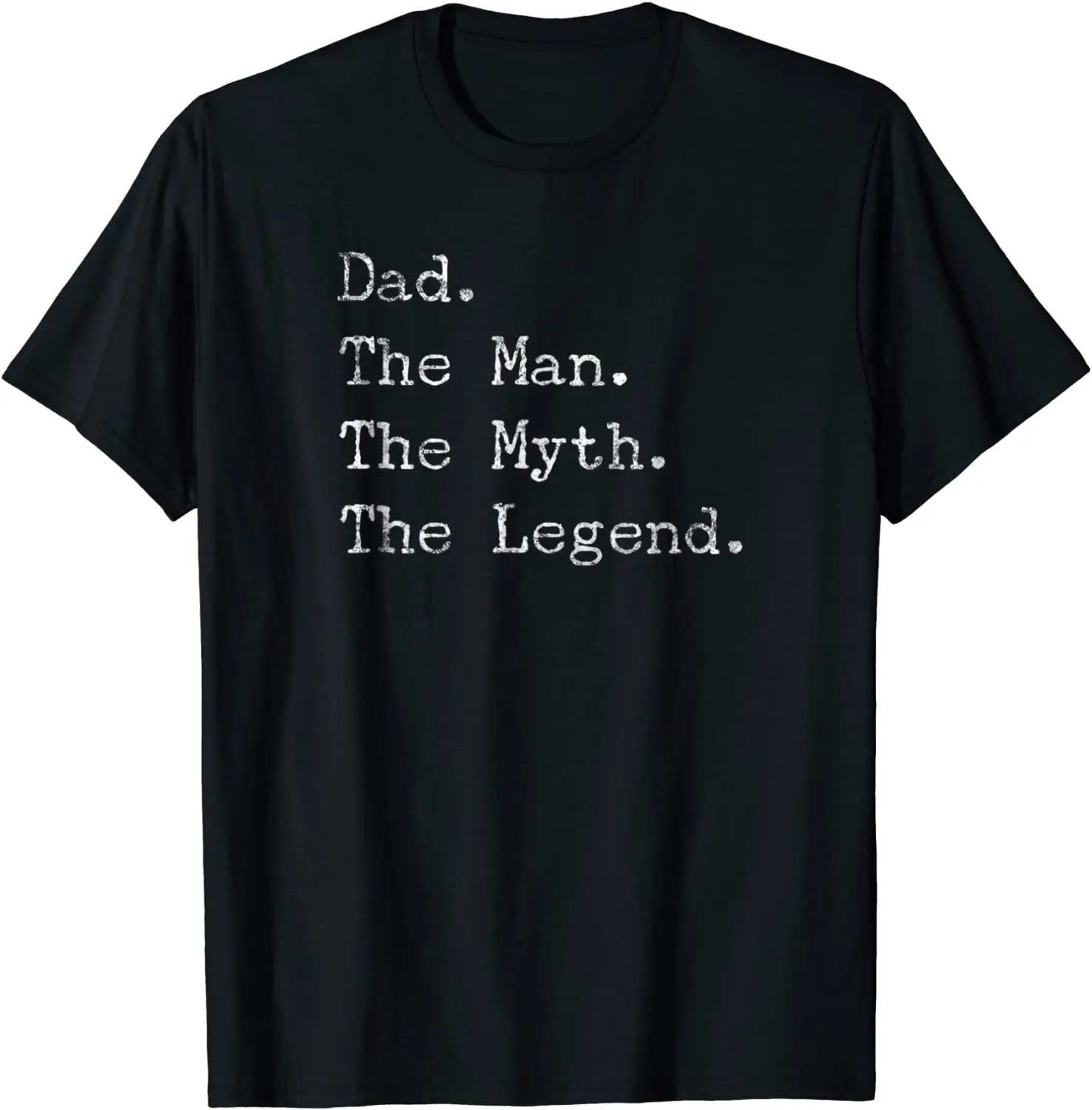 Gifts for Dad Man Myth Legend Birthday Funny Cool T-Shirt Tshirts for Men Family Tops & Tees Cheap Printed Cotton