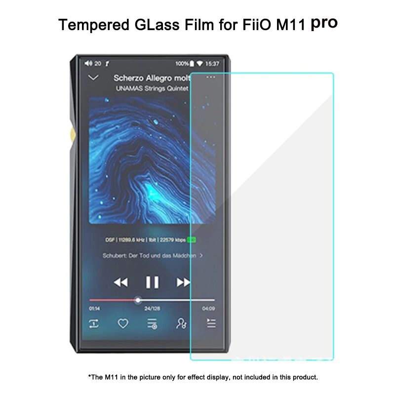 2 Pieces Scratch-Proof Front Screen Tempered Film For FiiO M11 / M11 pro Music MP3 Player