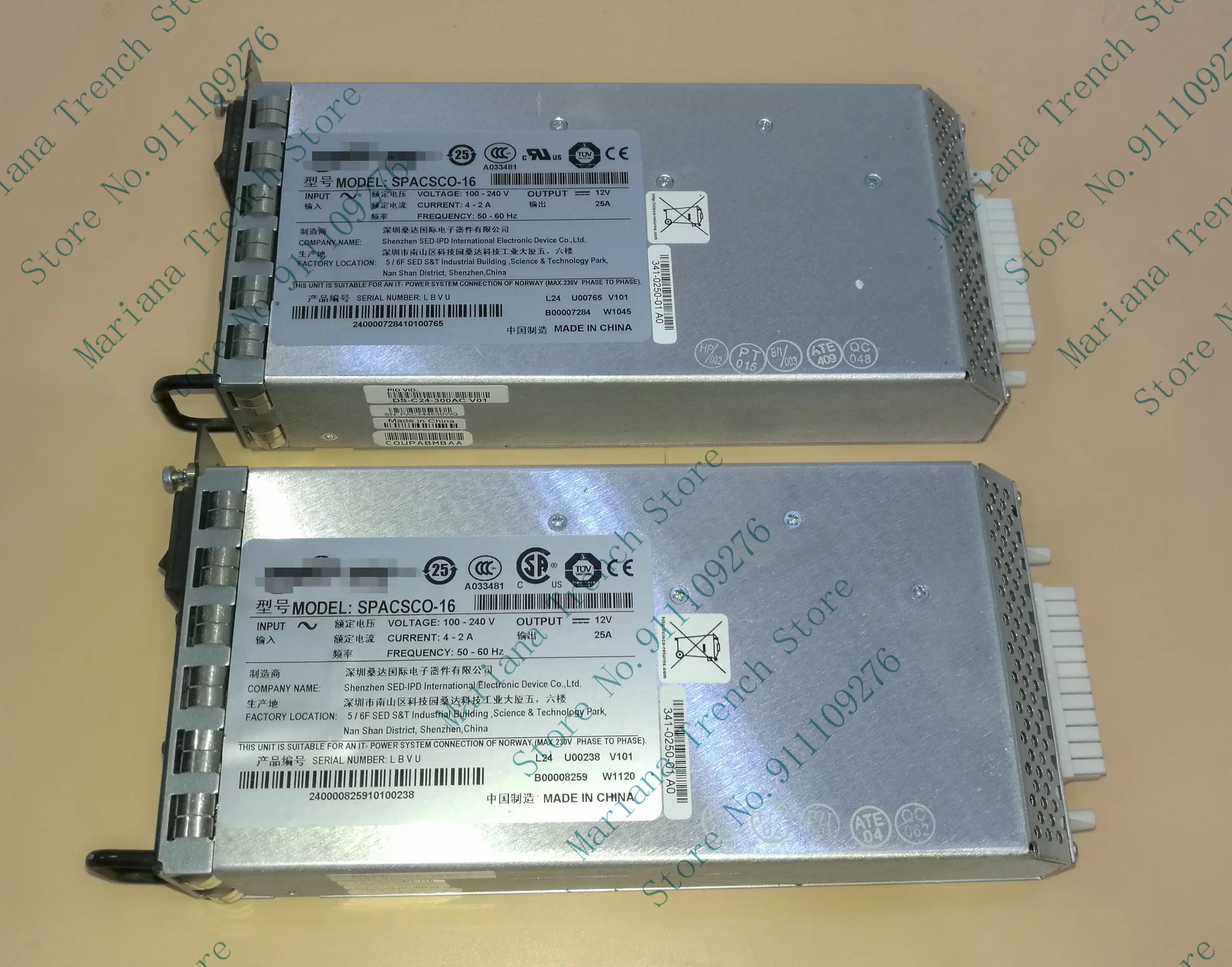 DS-C24-300AC for Cisco 9124 9134 9148 Switchs Power Supply Module SPACSCO-16 300W