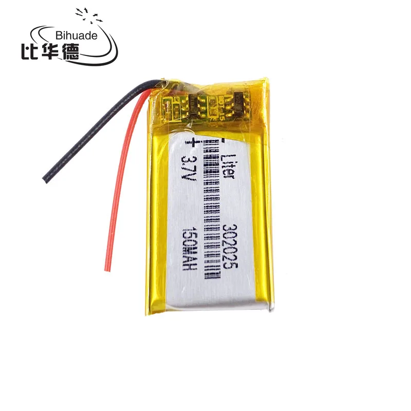 Good Qulity 3.7V,150mAH,302025 Polymer lithium ion / Li-ion battery for TOY,POWER BANK,GPS,mp3,mp4