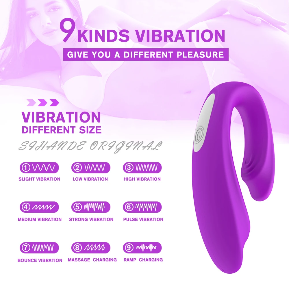 Female Vagina Vibrators Clitoris Anal Dual Stimulate U Type Vibrating Masturbator Wireless Remote Sex Toys for Women Adult Goods