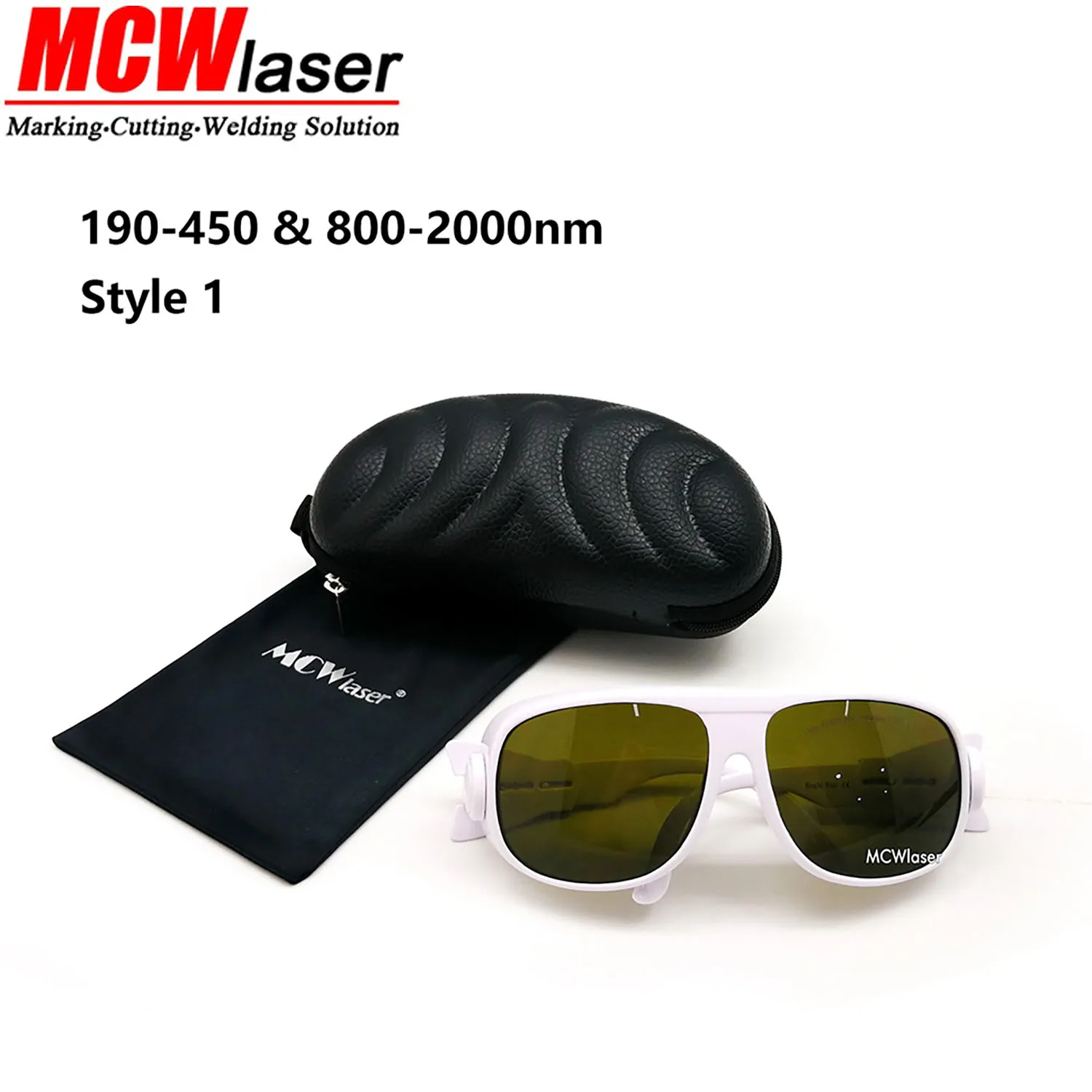 MCWlaser Laser Safty Protective Goggles Glasses 190-450 & 800-2000nm Typical For CO2 Laser Cutting Engraving Machine