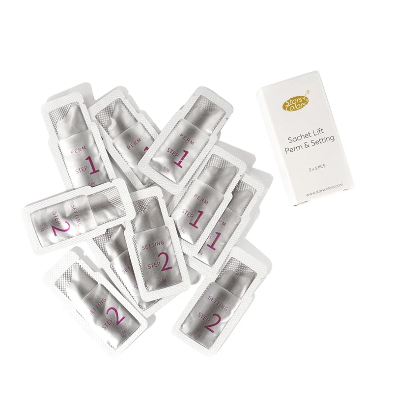 5 par/pudło Fast Perm saszetka Lifting Lotion Lashes Lifting 5 minut szybki stereotyp higiena wygoda użytkowania makijaż uroda
