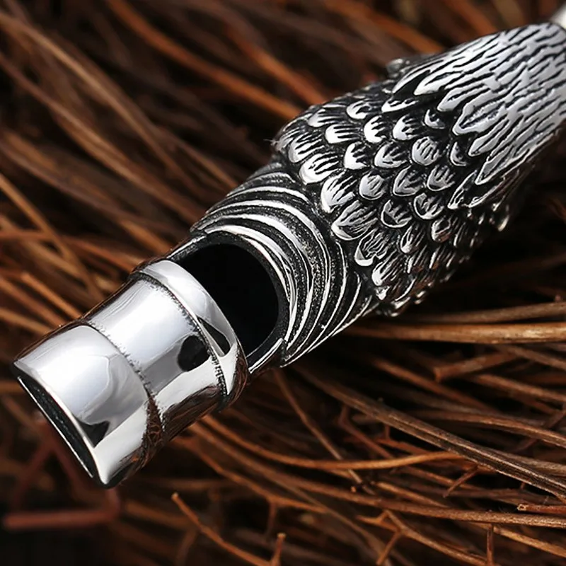 BOCAI New Real s925 Pure Silver Fashion Creative Personality Whistle Man Pendant  Eagle  Trendy Holiday Gifts Fine Jewelry