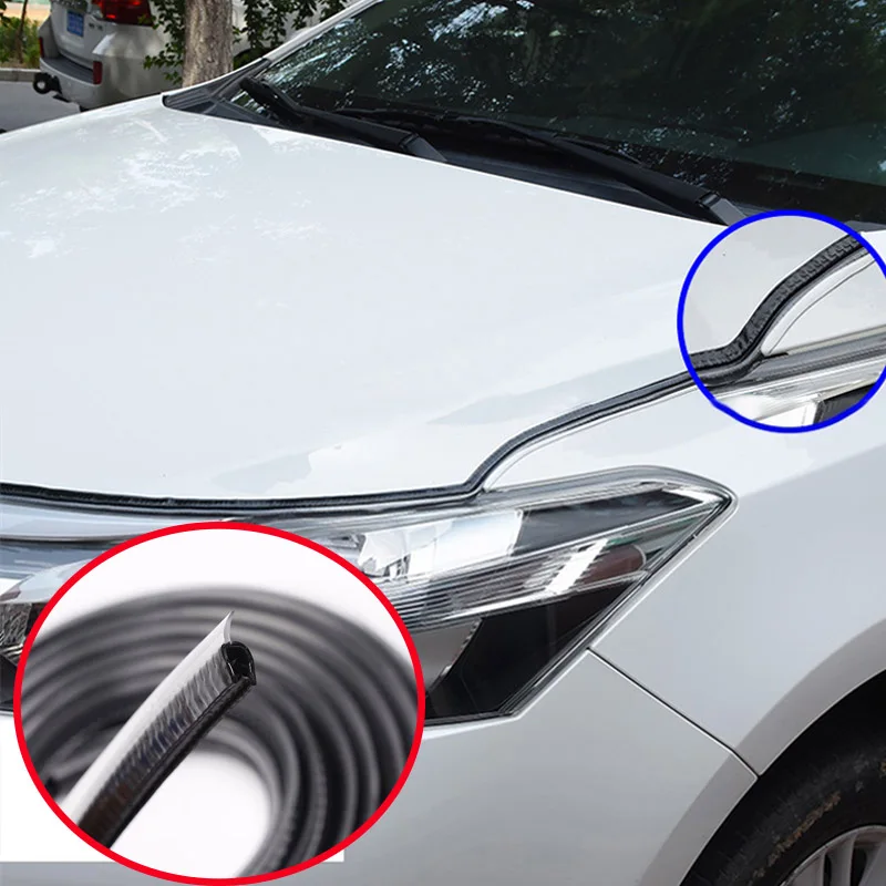 DIY 5M Universal Protector U Shape Anti-Collision Sealing Strip Door Edge Protection Guards автомобильные товары Car Accessories