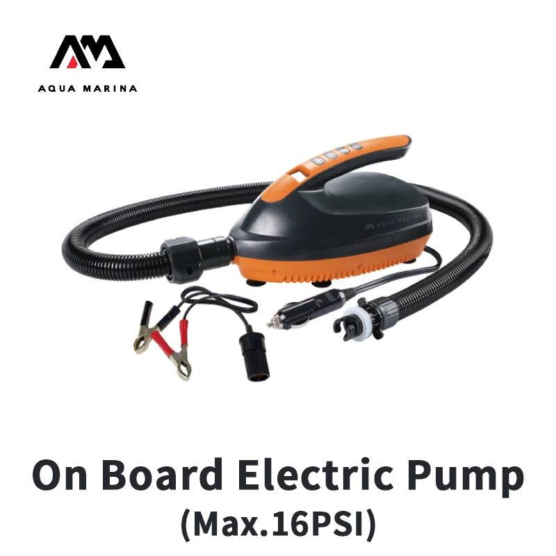 

Aqua Marina 12V Electric Air Pump Vehicle Mounted Air Pump 110w Fast Inflation With LCD Display Inflatable Pump Tool Parts