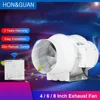 Hon & Guan 무소음 인라인 덕트 팬, 무선 제어 환기 공기 추출기, 욕실 주방 후드 환풍기, 4 인치, 6 인치, 8 인치 2