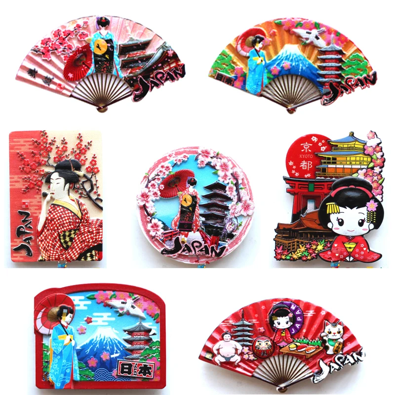 Tokio Japonia Naklejki na lodówkę Mount Fuji Hokkaido Nagasaki Osaka Travel Memorial Magnetyczne magnesy na lodówkę