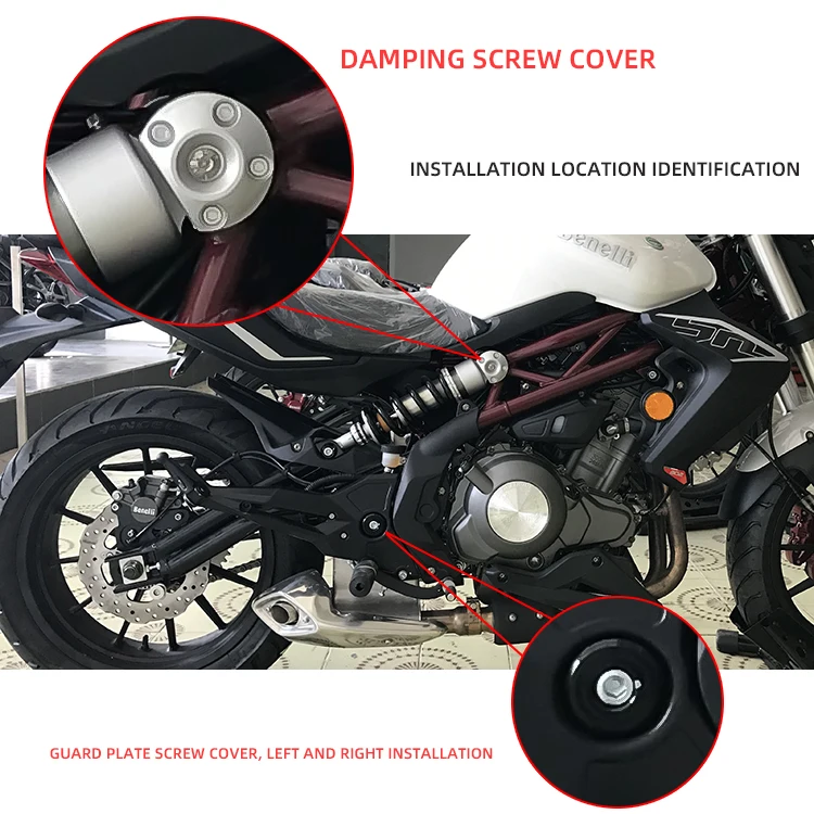 Huanglong 300 body decoration screw cover motorcycle modification accessories motorbike BJ300 creative damping cover spirit beas