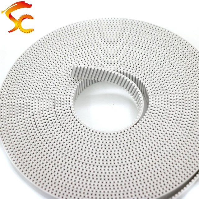 20Meters/lot HTD 3M 10mm timing belt Width 10mm Polyurethane with steel Wire Color White Open Belt 3M-10 for Laser Engraving CNC