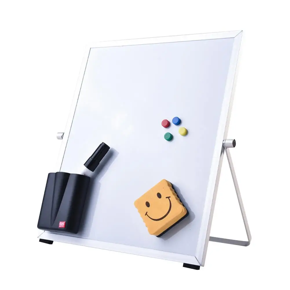 Imagem -02 - Magnetic Erasable Whiteboard Double Sided Message Board Stand Dry Conjunto Alumínio Liga Dobrável Hot