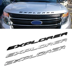 Wysokiej jakości stylizacja samochodów przód lub tył EXPLORER naklejki litery logo symbol dla Ford Explorer odznaka godło akceso