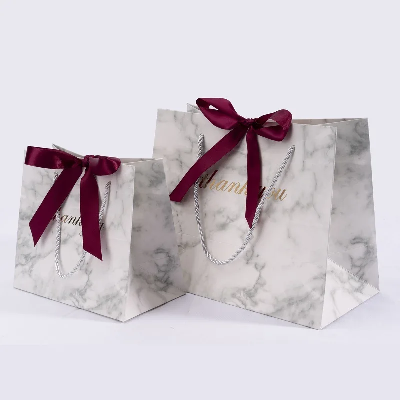 

Marble Clothing shopping paper bags for gifts Birthday party favors gift box packaging gift bags with handles коробка упаковка