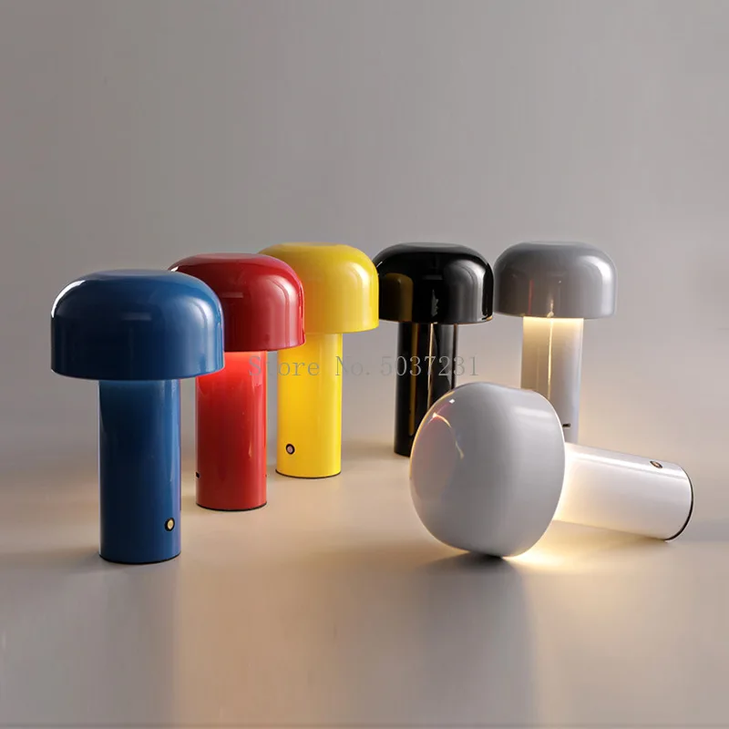 Mushroom Table Lamp Charging Plug-in Table Lamp Colour Mobile Portable Bedroom Night Lamp Desktop Decoration Bedside Night Light