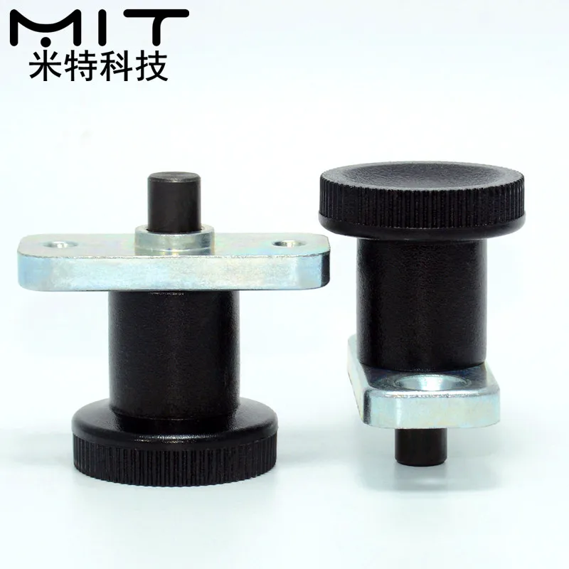 Indexing Plunger With Flange Lock Spring Pin Carbon Steel Reset Position or Self-locking Type with Lock GN608 6-6 8-8  in stock