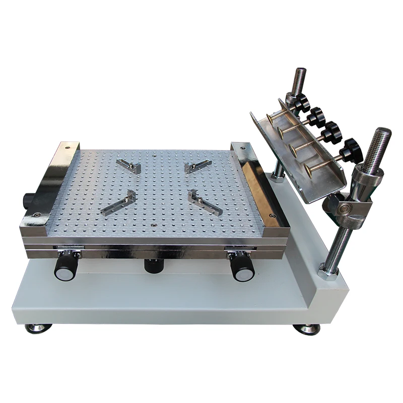 Easy to locate and use LED manufacturing pcb desktop manual stencil printer machine smt and screen printer