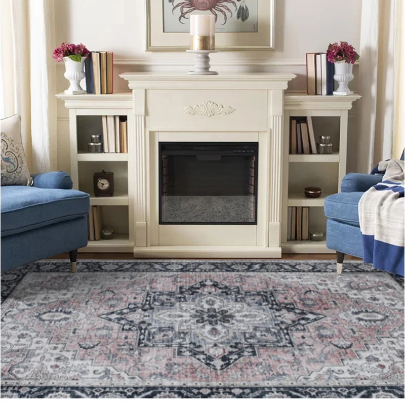 

Home Persian Rug Bedroom Vintage American Carpet for Living Room Cloakroom Customize Floor Mat Retro Europe Rug Carpets