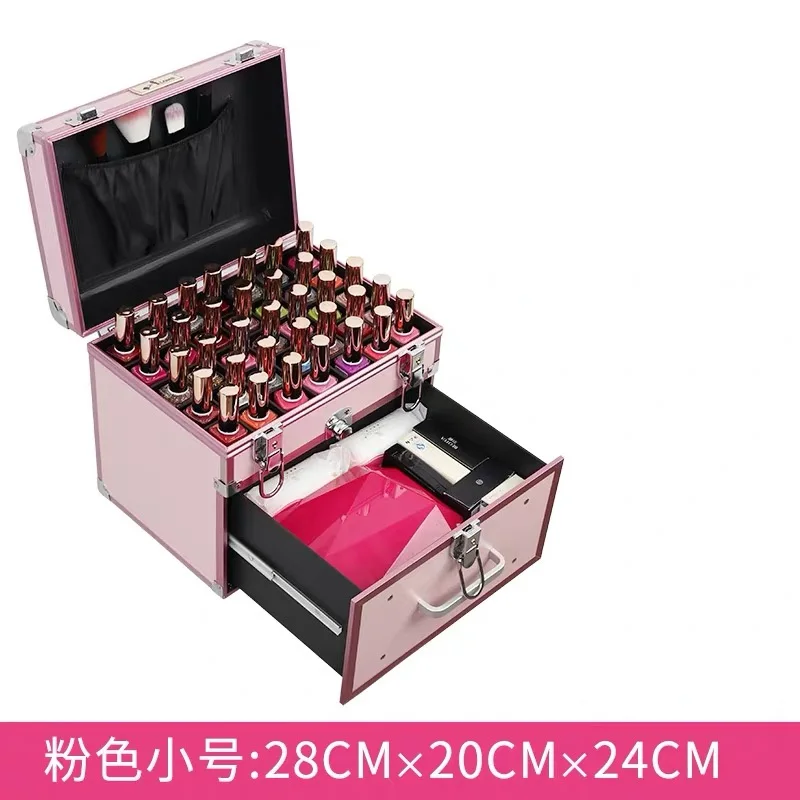 Hot! Nieuwe Hete Vrouwen Cosmetische Gevallen, Nagels Make-Up Gereedschapskist, Mannen Multifunctionele Pvc Beauty Box Bagage, Meisje Licht Dragen Koffers