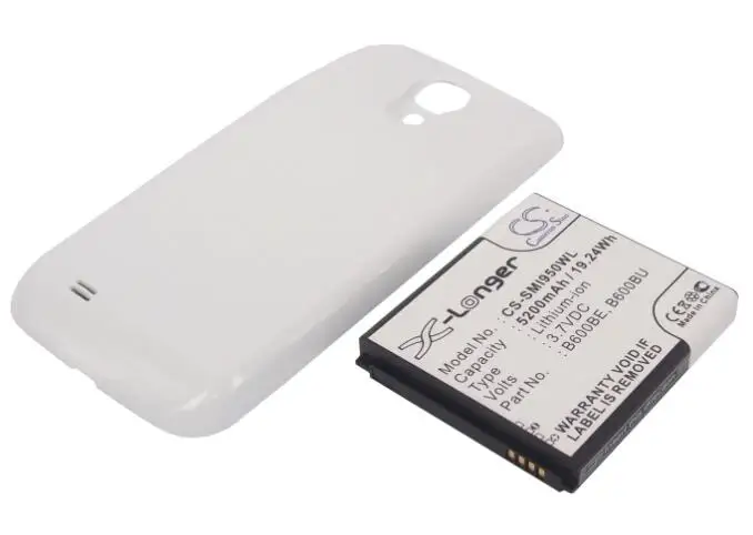 cameron sino 5200mah battery for SAMSUNG Galaxy S4 Galaxy S4 LTE GT-I9500 GT-i9502 GT-i9505 B600BE B600BU