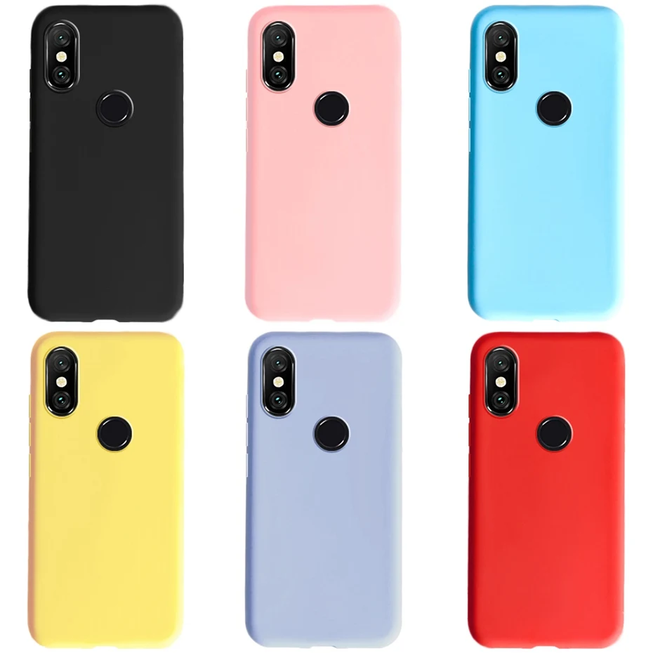 For Xiaomi Redmi Note 6 Case Soft Candy Silicone Cover For Funda Xiomi Redmi Note 6 Pro 6Pro Case For Redmi Note 6 Note6 Case