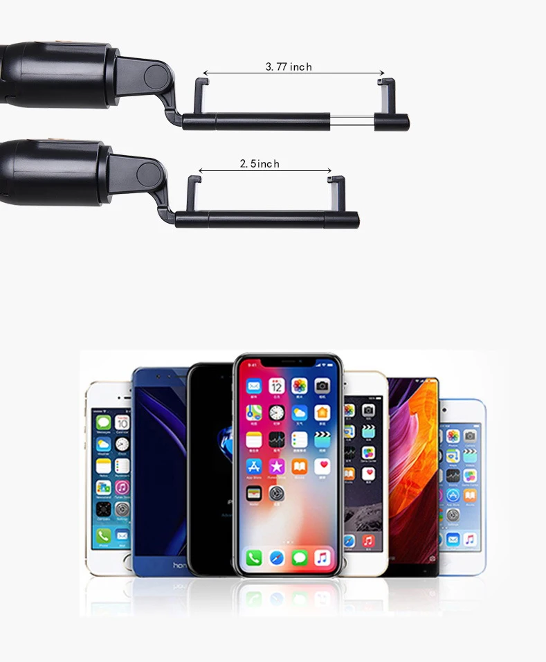 Multifunctional Wireless Remote Control Tripod Selfie Stick 360 Degree Rotating Mobile Phone Holder