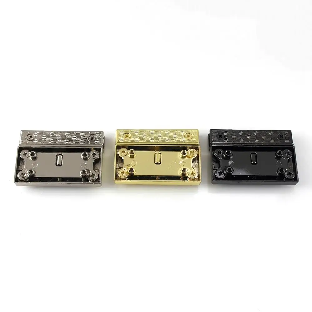 1pcs Metal Bag Turn Lock squeeze Lock Mortise Clasp for Leather Craft Women Bag Handbag Purse Hardware Accessory