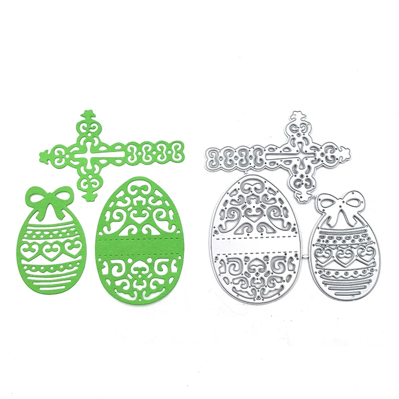 

Julyarts Hollow Easter Eggs Crucifix New Cutting Dies for 2021 For New DIY Scrapbooking Album New Craft Embossing Cards